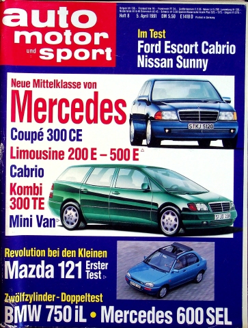 Deckblatt Auto Motor und Sport (08/1991)